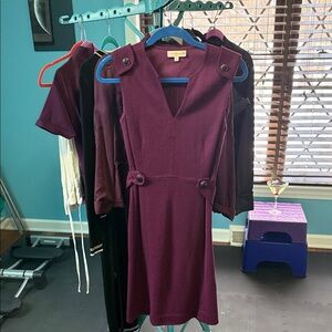 Tory Burch Deep Purple Mini Dress